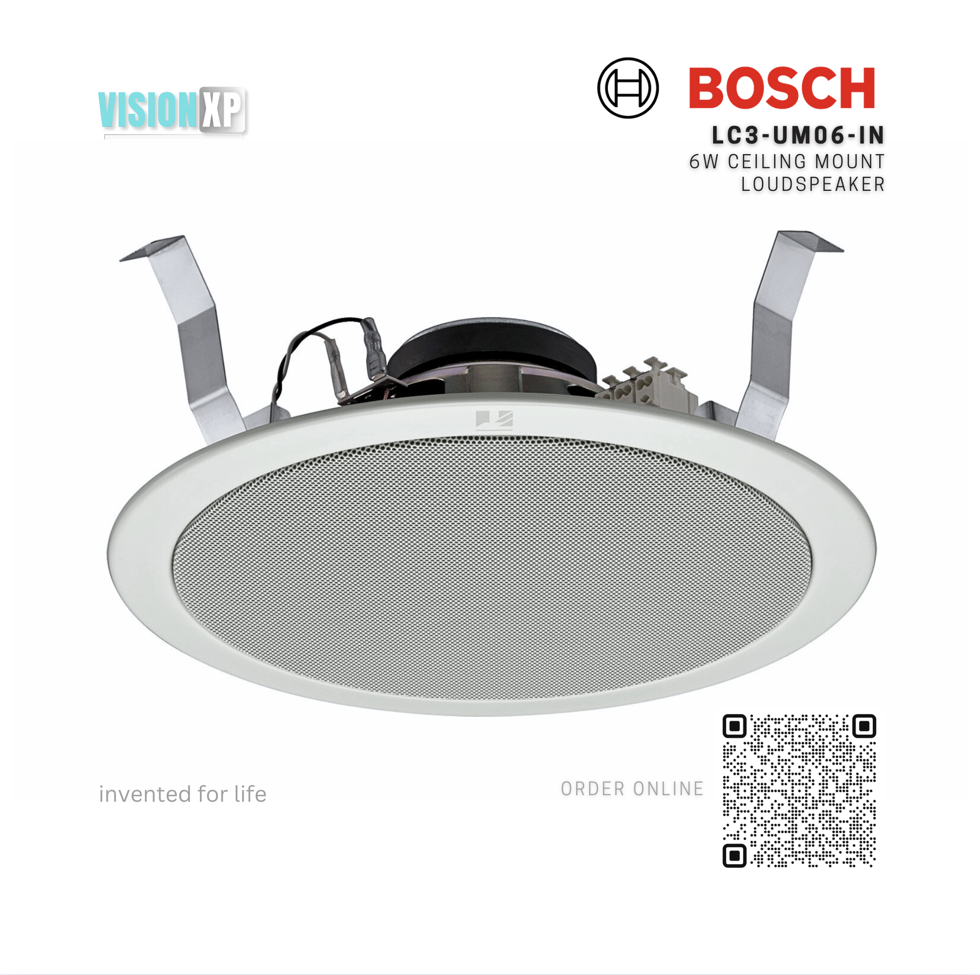 Bosch LC3-UM06-IN 6W Metal White Ceiling speaker Bosch LC3-UM06-IN 6W Metal White Ceiling speaker